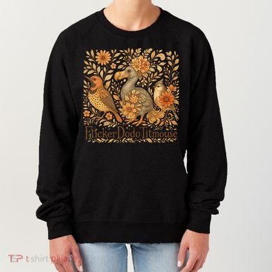 Subtle Birds Flicker Dodo Titmouse Trump Resist Boho Style Women's Sweatshirt