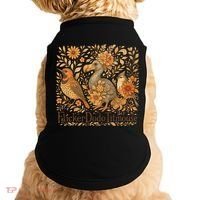 Subtle Birds Flicker Dodo Titmouse Trump Resist Boho Style Doggie Tank thumb 0