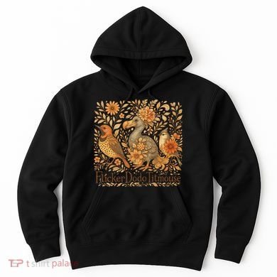Subtle Birds Flicker Dodo Titmouse Trump Resist Boho Style Hoodie