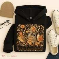 Subtle Birds Flicker Dodo Titmouse Trump Resist Boho Style Hoodie thumb 4