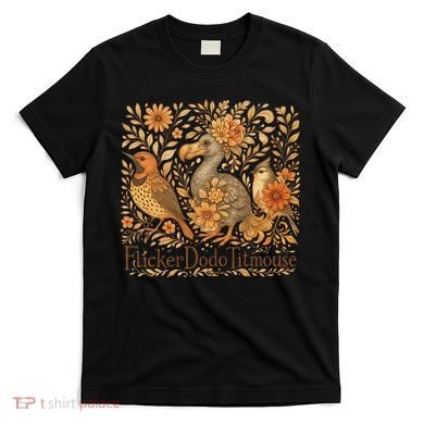 Subtle Birds Flicker Dodo Titmouse Trump Resist Boho Style T-Shirt