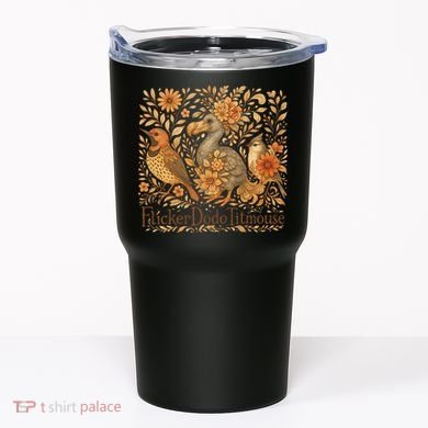 Subtle Birds Flicker Dodo Titmouse Trump Resist Boho Style Tumbler