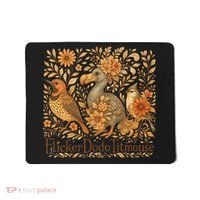 Subtle Birds Flicker Dodo Titmouse Trump Resist Boho Style Mousepad thumb 0