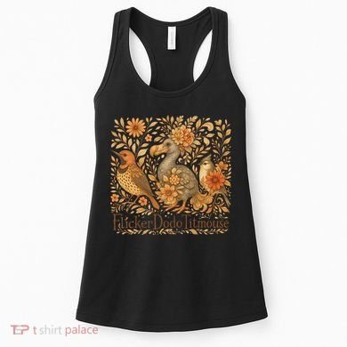 Subtle Birds Flicker Dodo Titmouse Trump Resist Boho Style Women's Tank Top