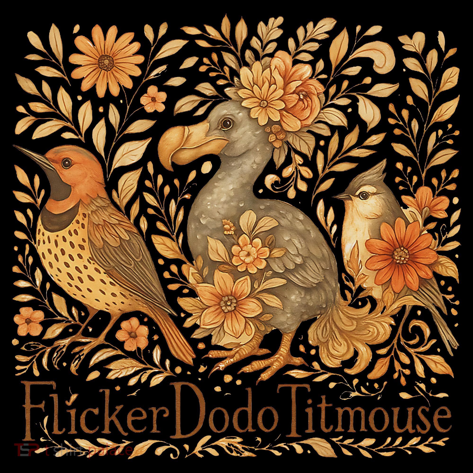 Subtle Birds Flicker Dodo Titmouse Trump Resist Boho Style Women's Tank Top