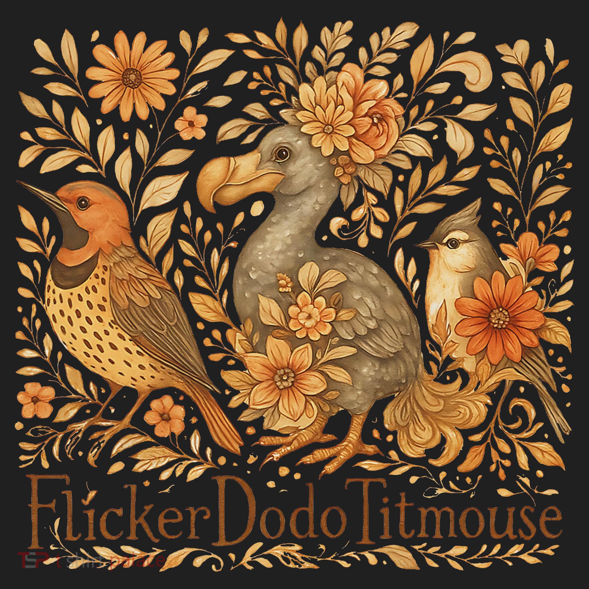 Subtle Birds Flicker Dodo Titmouse Trump Resist Boho Style Hat