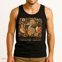 Subtle Birds Flicker Dodo Titmouse Trump Resist Boho Style Tank Top thumb 3