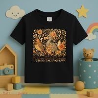 Subtle Birds Flicker Dodo Titmouse Trump Resist Boho Style Toddler T-Shirt thumb 3