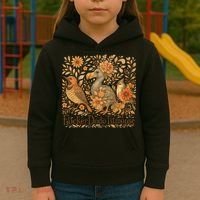 Subtle Birds Flicker Dodo Titmouse Trump Resist Boho Style Kids Hoodie thumb 3