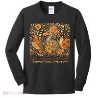 Subtle Birds Flicker Dodo Titmouse Trump Resist Boho Style Kids Long Sleeve Shirt thumb 0