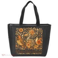 Subtle Birds Flicker Dodo Titmouse Trump Resist Boho Style Tote Bag thumb 0