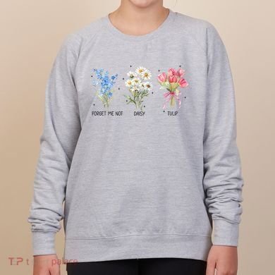 Subtle Boho Flowers Anti Trumpp  Women's Sweatshirt