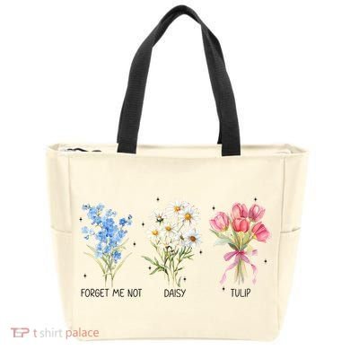 Subtle Boho Flowers Anti Trumpp  Tote Bag
