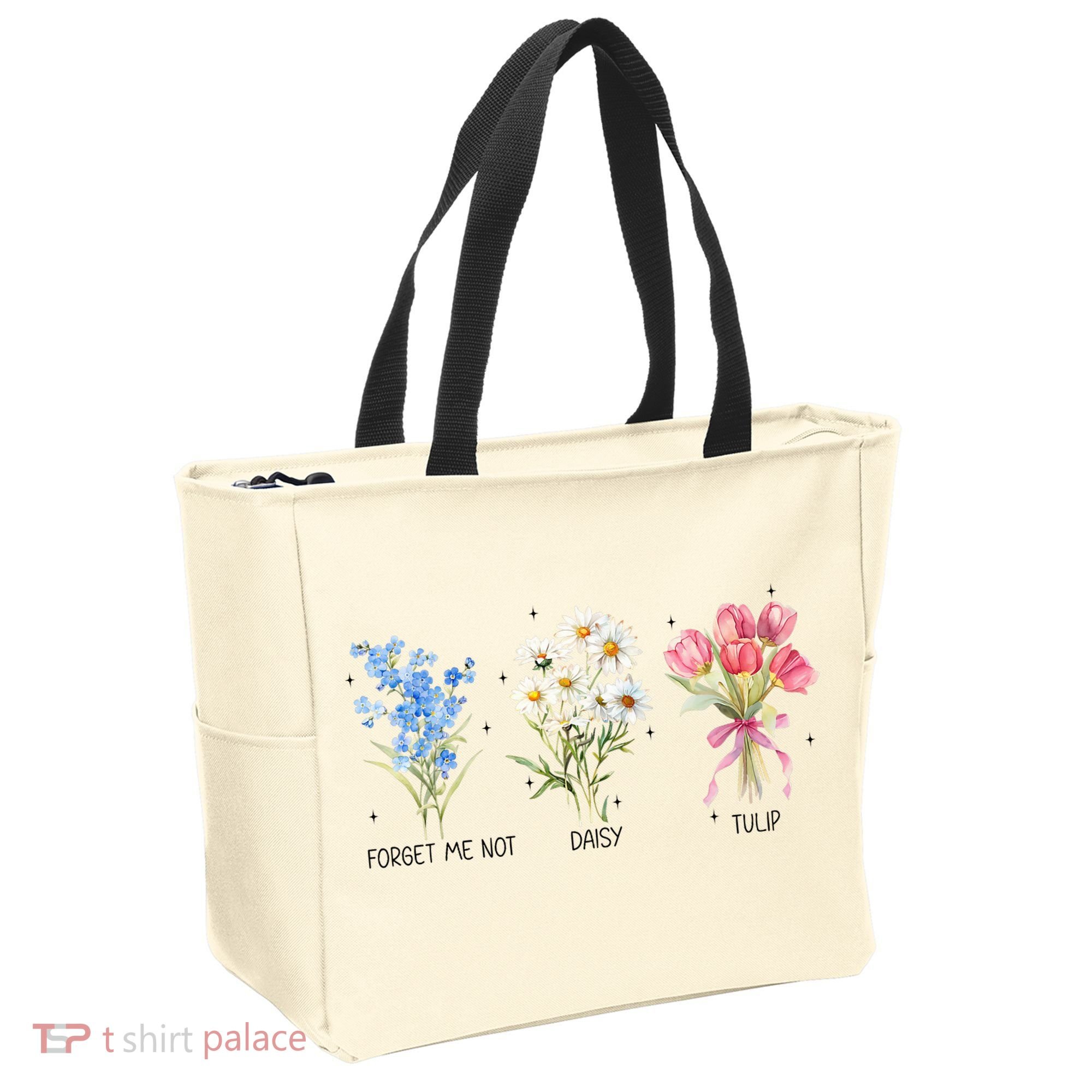 Subtle Boho Flowers Anti Trumpp  Tote Bag
