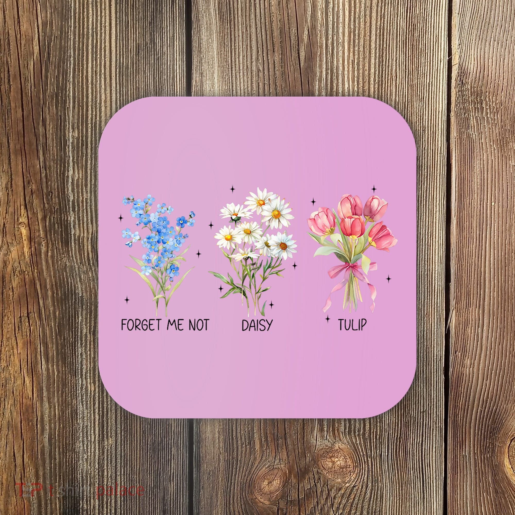 Subtle Boho Flowers Anti Trumpp  Coaster