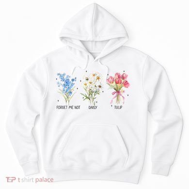 Subtle Boho Flowers Anti Trumpp  Hoodie