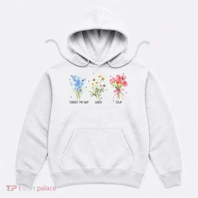 Subtle Boho Flowers Anti Trumpp  Hoodie