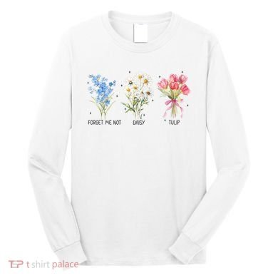 Subtle Boho Flowers Anti Trumpp  Long Sleeve Shirt