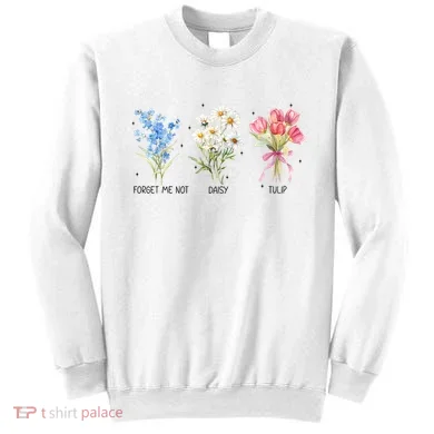 Subtle Boho Flowers Anti Trumpp  Sweatshirt