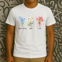 Subtle Boho Flowers Anti Trumpp  T-Shirt thumb 3