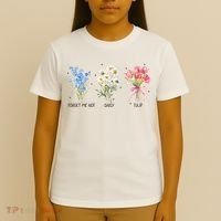 Subtle Boho Flowers Anti Trumpp  T-Shirt thumb 4
