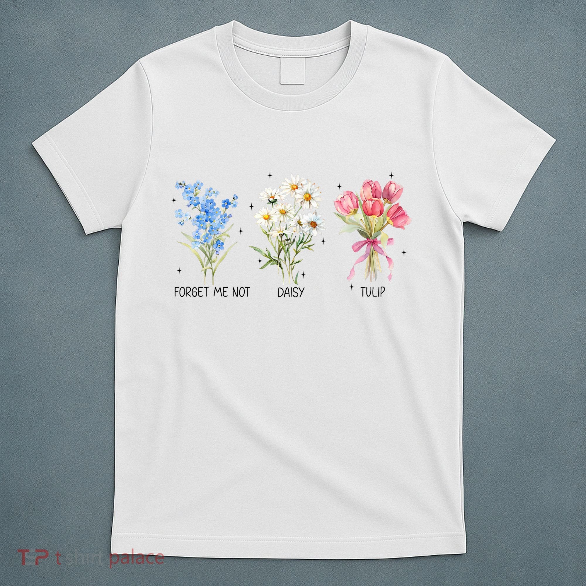 Subtle Boho Flowers Anti Trumpp  T-Shirt