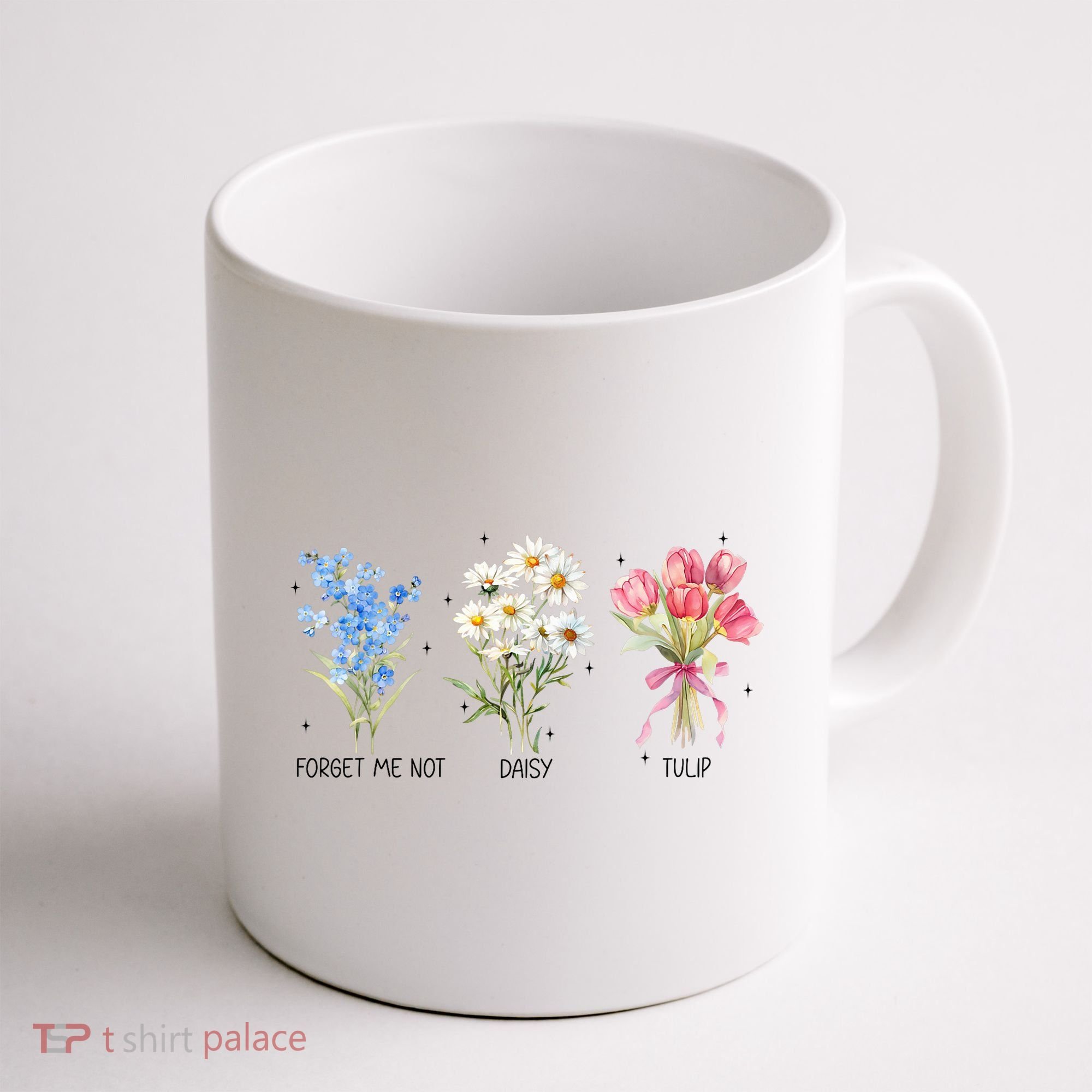 Subtle Boho Flowers Anti Trumpp  Coffee Mug