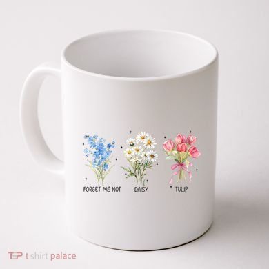 Subtle Boho Flowers Anti Trumpp  Coffee Mug