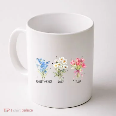 Subtle Boho Flowers Anti Trumpp  Coffee Mug