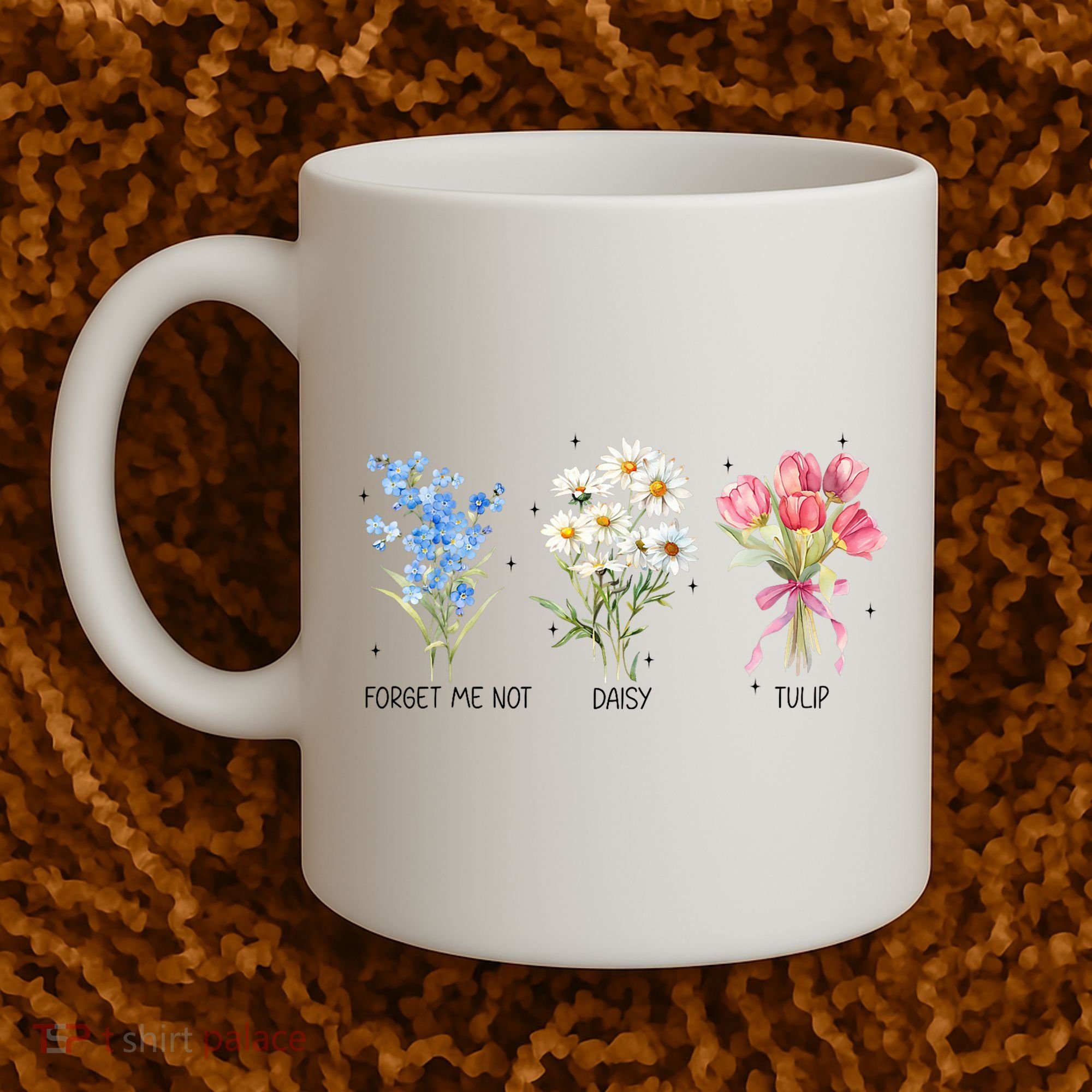 Subtle Boho Flowers Anti Trumpp  Coffee Mug
