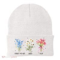 Subtle Boho Flowers Anti Trumpp  Beanie thumb 0