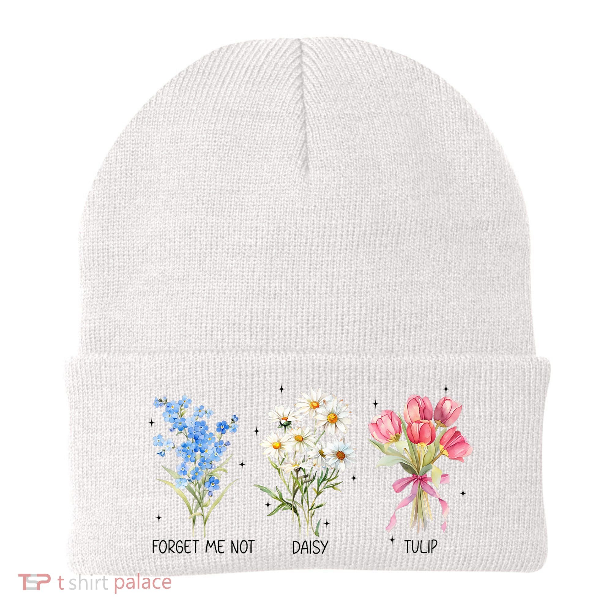 Subtle Boho Flowers Anti Trumpp  Beanie