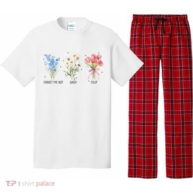 Subtle Boho Flowers Anti Trumpp  Pajama Set