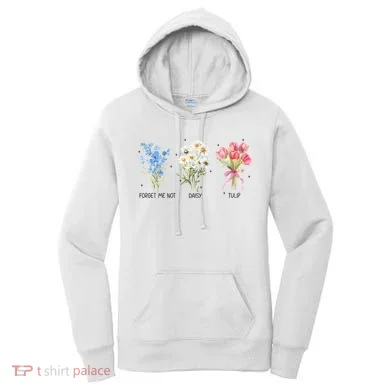 Subtle Boho Flowers Anti Trumpp  Women's Hoodie