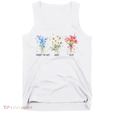 Subtle Boho Flowers Anti Trumpp  Tank Top