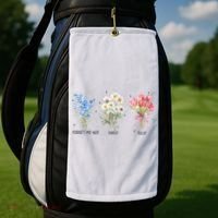 Subtle Boho Flowers Anti Trumpp  Golf Towel thumb 2