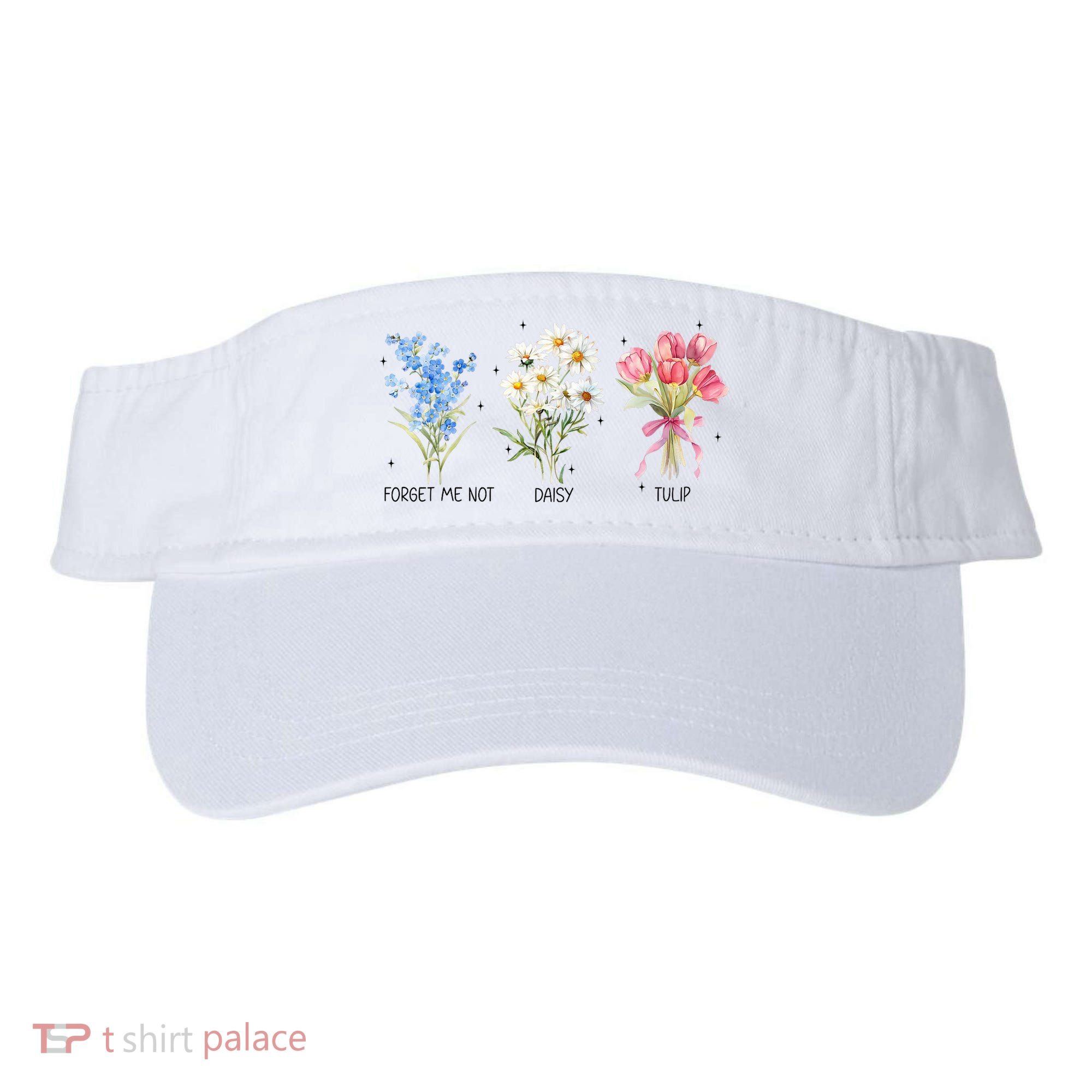 Subtle Boho Flowers Anti Trumpp  Visor