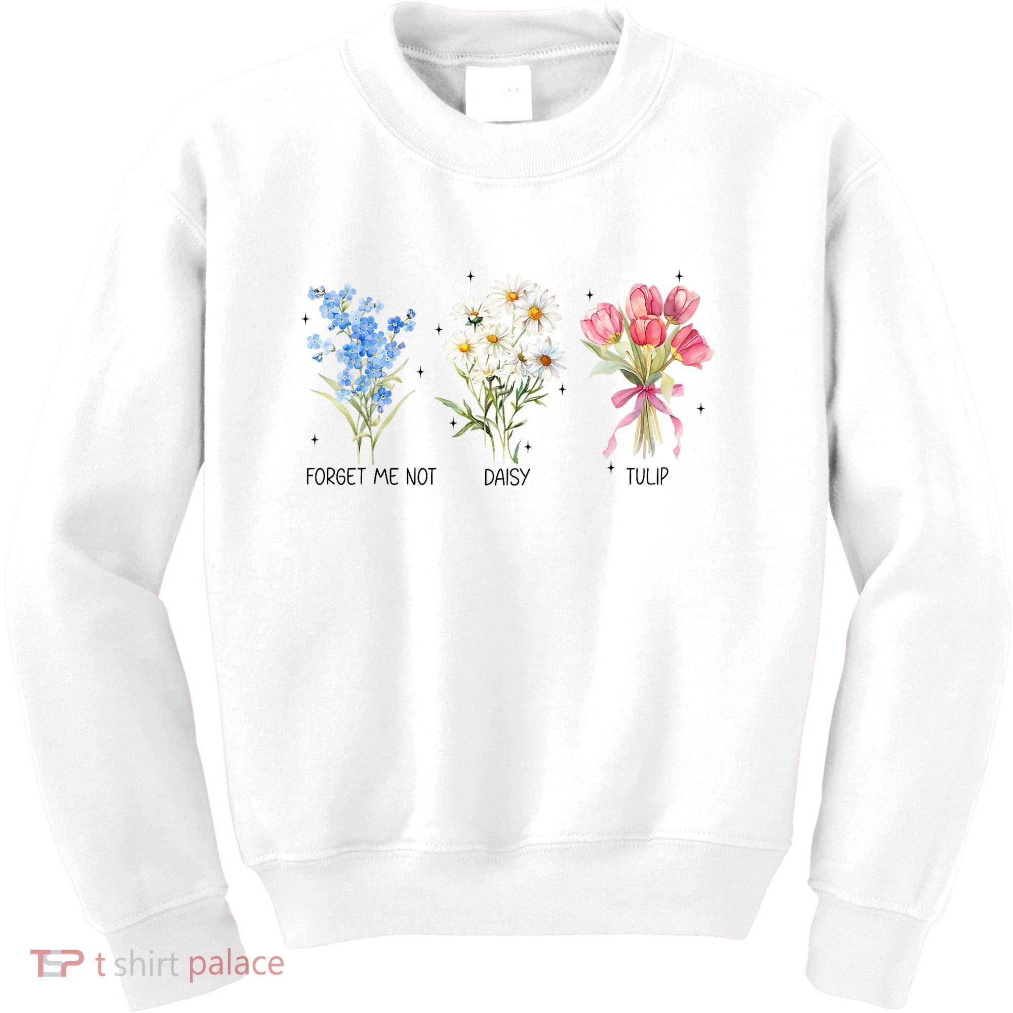 Subtle Boho Flowers Anti Trumpp  Kids Sweatshirt