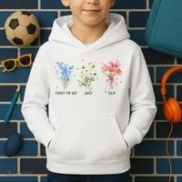 Subtle Boho Flowers Anti Trumpp  Kids Hoodie thumb 2
