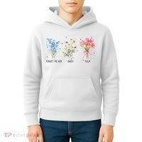 Subtle Boho Flowers Anti Trumpp  Kids Hoodie thumb 4