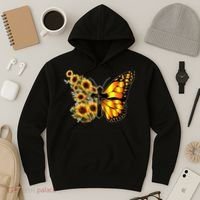 Sunflower Butterfly Faith Hoodie thumb 3