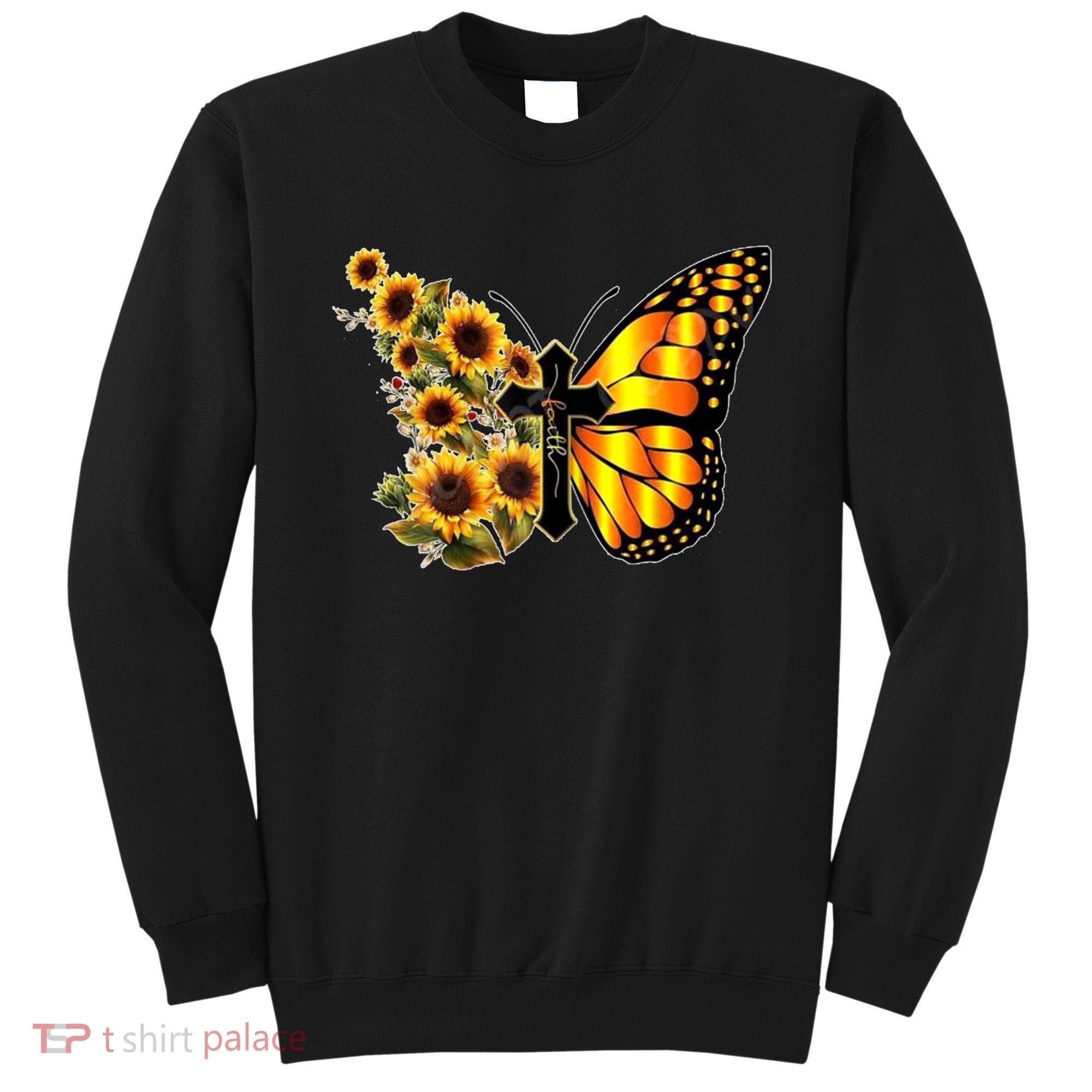 Sunflower Butterfly Faith Sweatshirt