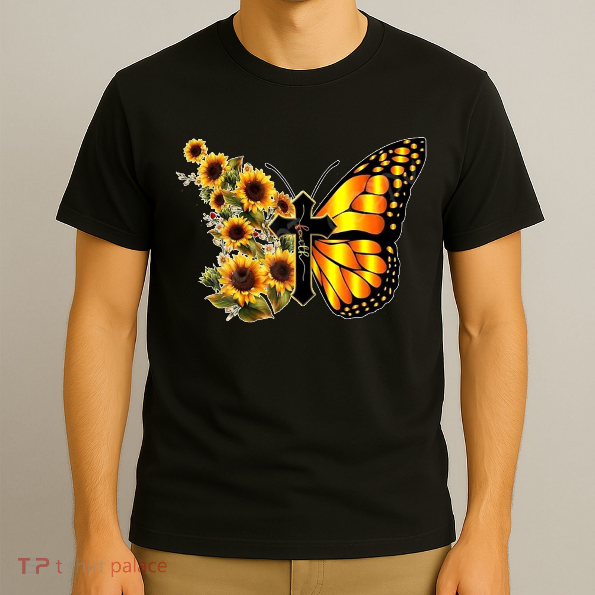 Sunflower Butterfly Faith T-Shirt