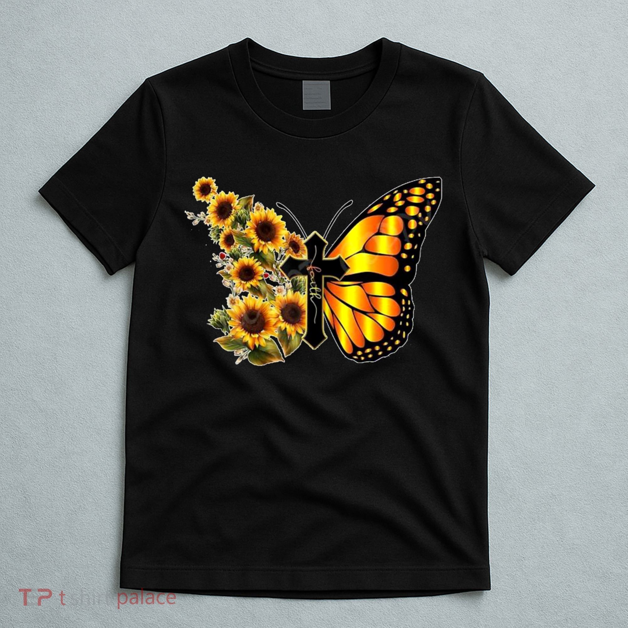 Sunflower Butterfly Faith T-Shirt