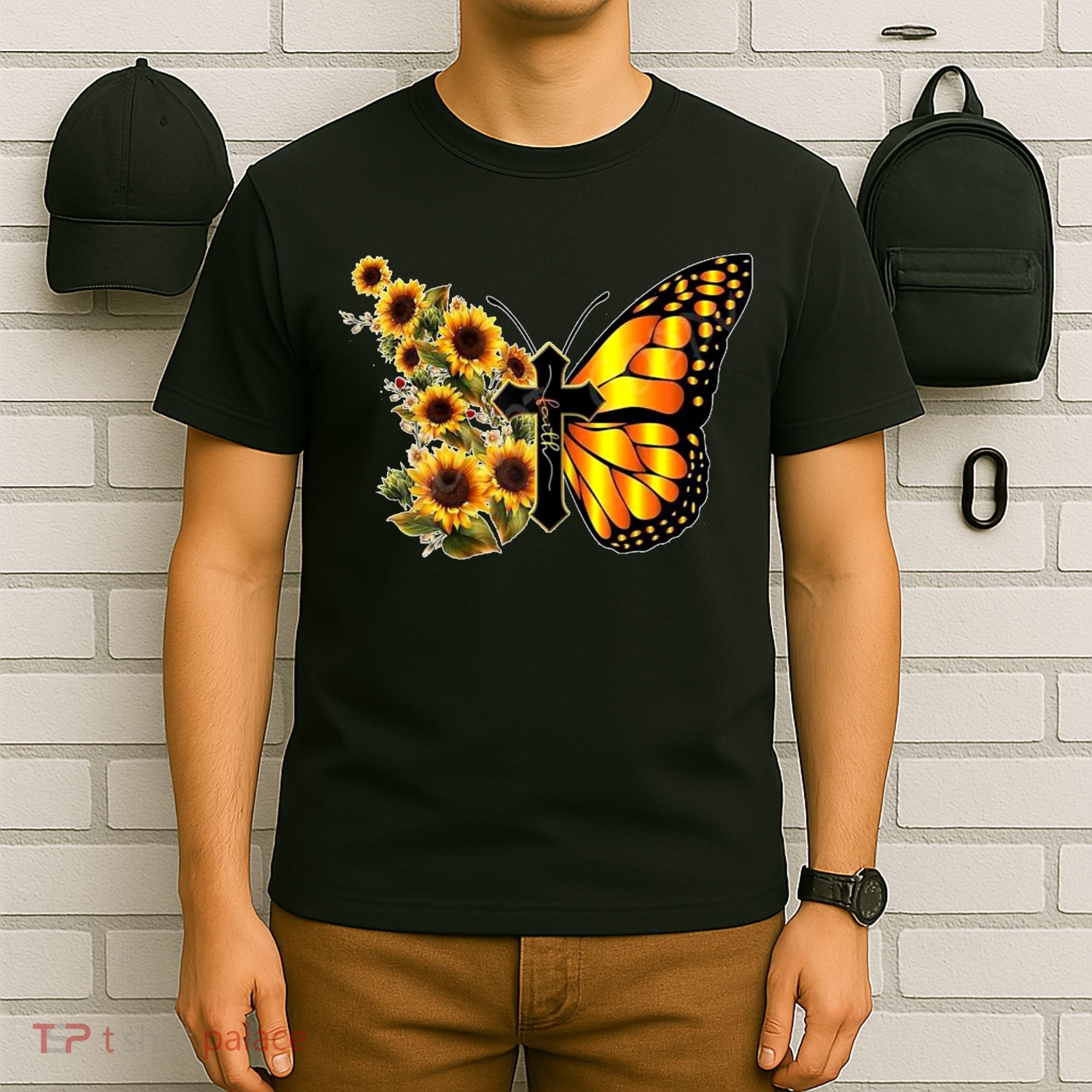 Sunflower Butterfly Faith T-Shirt