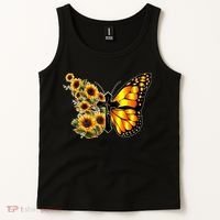 Sunflower Butterfly Faith Tank Top thumb 2