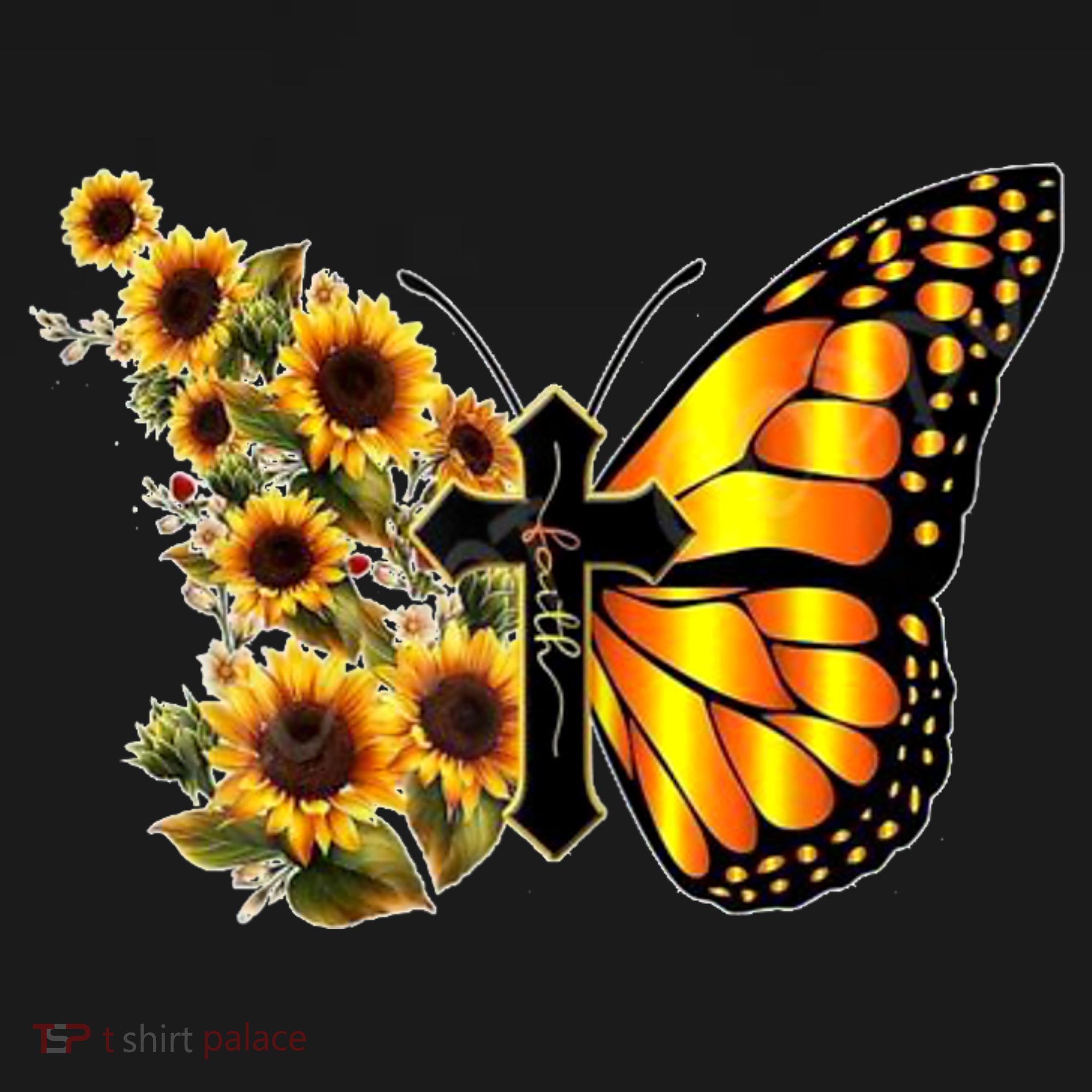 Sunflower Butterfly Faith Visor