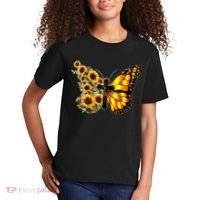 Sunflower Butterfly Faith Kids T-Shirt thumb 2
