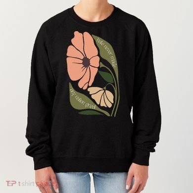 Subtle Boho Flowers Anti Trum p Liberal Protest Resist  Women's Sweatshirt