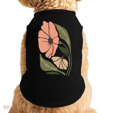 Subtle Boho Flowers Anti Trum p Liberal Protest Resist  Doggie Tank